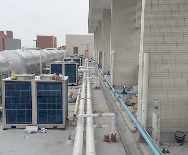 深圳职业技术学院—50T太阳能+空气能热水工程